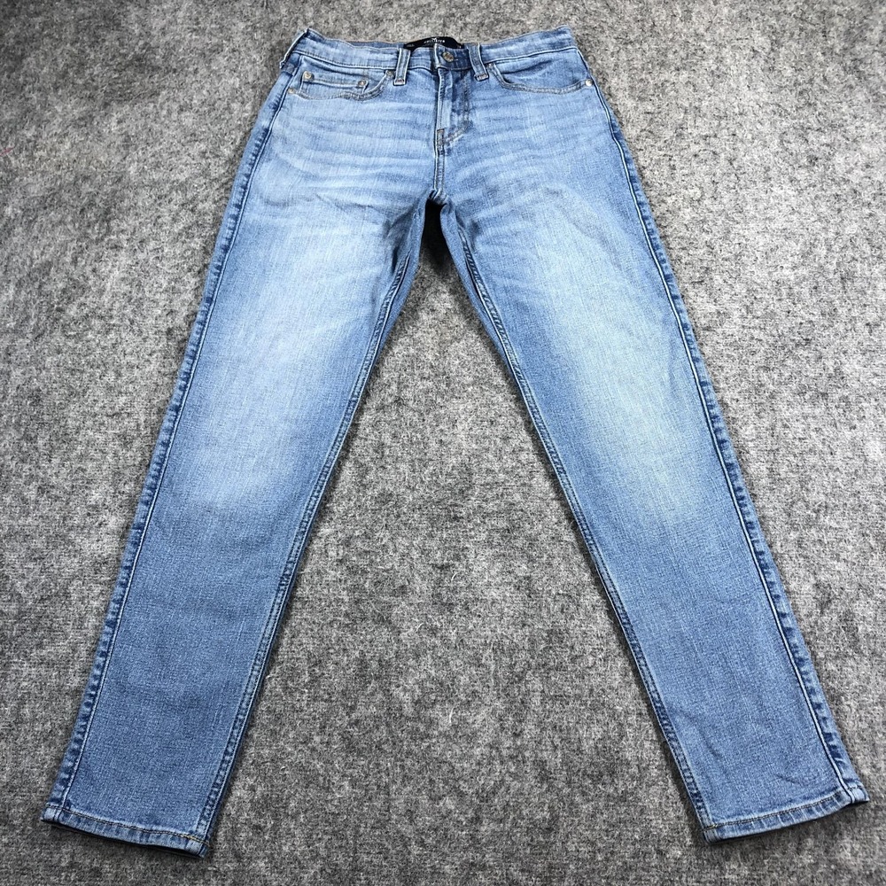 Hollister Jeans Mens 28x30 Light Wash Athletic Skinny Advanced Stretch Denim